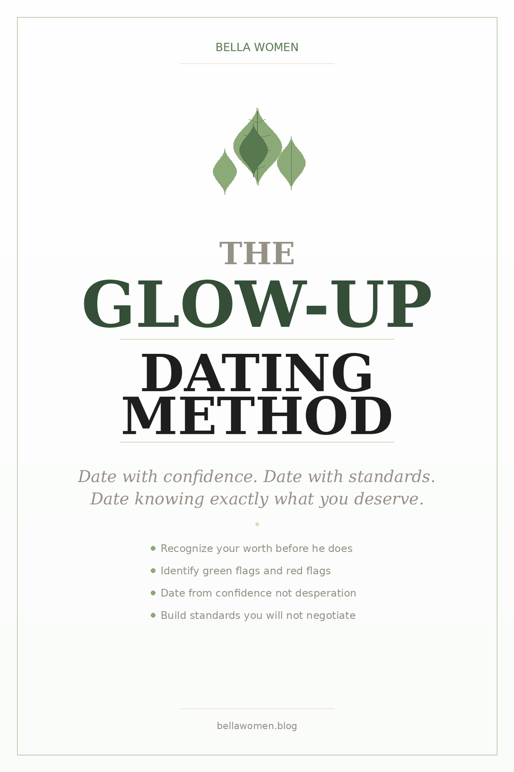 The Glow-Up Dating Method
