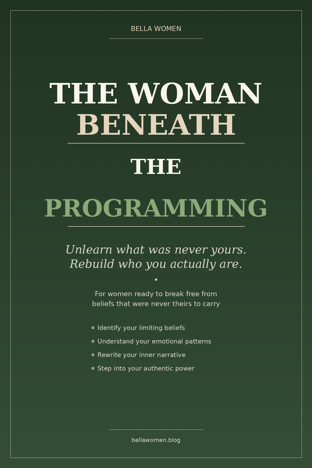 The Woman Beneath the Programming